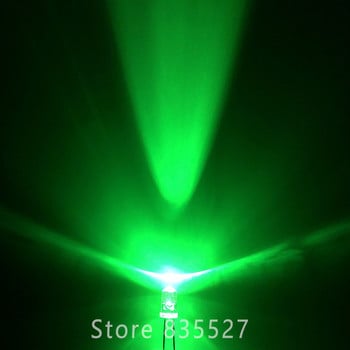 1000pcs / LOT F5 5mm Στρογγυλό LED Νερό και Διαυγές Σμαραγδένιο Πράσινο Super Bright LED δίοδος εκπομπής φωτός Kit DIP Lamp beads