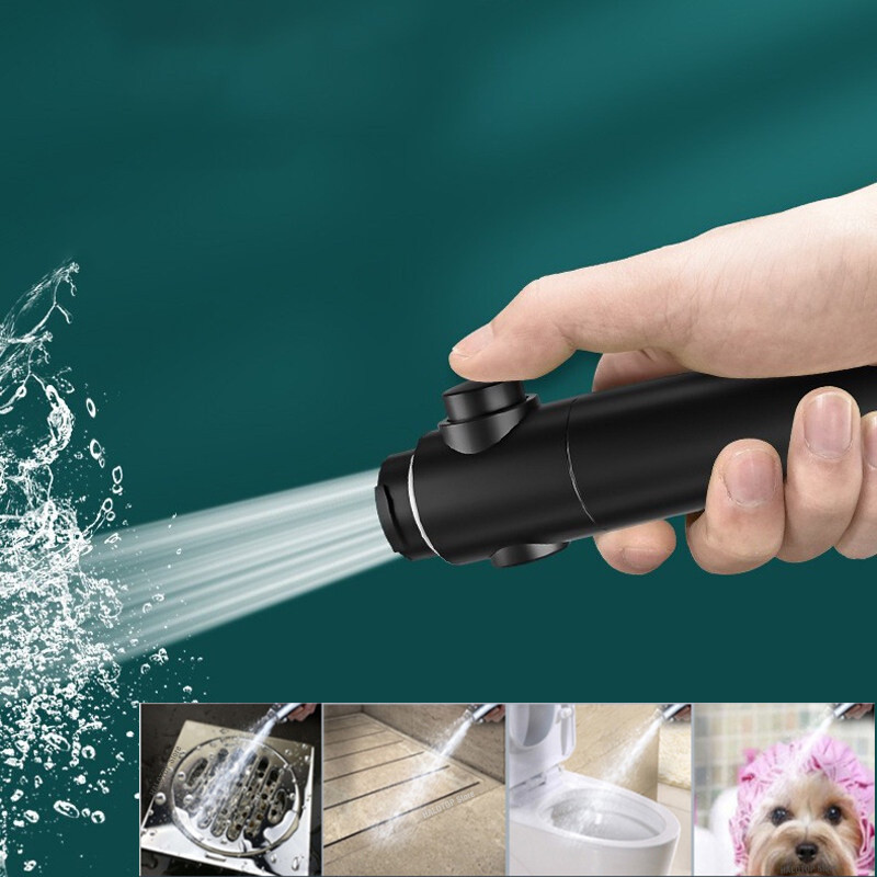 Ρυθμιζόμενη κεφαλή ντουζιέρας 5 τρόπων λειτουργίας Ακροφύσιο ψεκασμού μπάνιου χειρός Ακροφύσιο ψεκασμού νερού υψηλής πίεσης Τοποθετημένη στον τοίχο