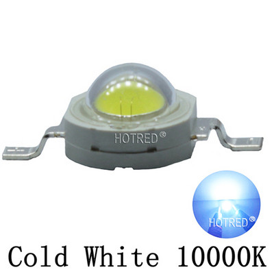 50db LED 1W 3W 3V nagy teljesítményű lámpagyöngy Chip Hideg Semleges Meleg Fehér 10000K 20000K 30000K Királykék Rózsaszín Blubs Downlight