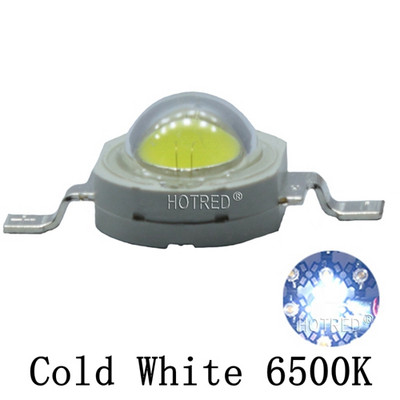 50db LED 1W 3W 3V nagy teljesítményű lámpagyöngy Chip Hideg Semleges Meleg Fehér 10000K 20000K 30000K Királykék Rózsaszín Blubs Downlight