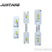 2db Nagy teljesítményű autós lámpagyöngyök LED fehér fény X3 H1 / H4 / H7 / H13 matrica 2016 lámpagyöngy 15 W lámpák speciális fény + tábla