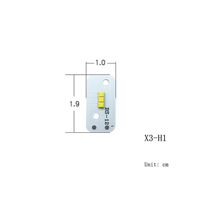2db Nagy teljesítményű autós lámpagyöngyök LED fehér fény X3 H1 / H4 / H7 / H13 matrica 2016 lámpagyöngy 15 W lámpák speciális fény + tábla