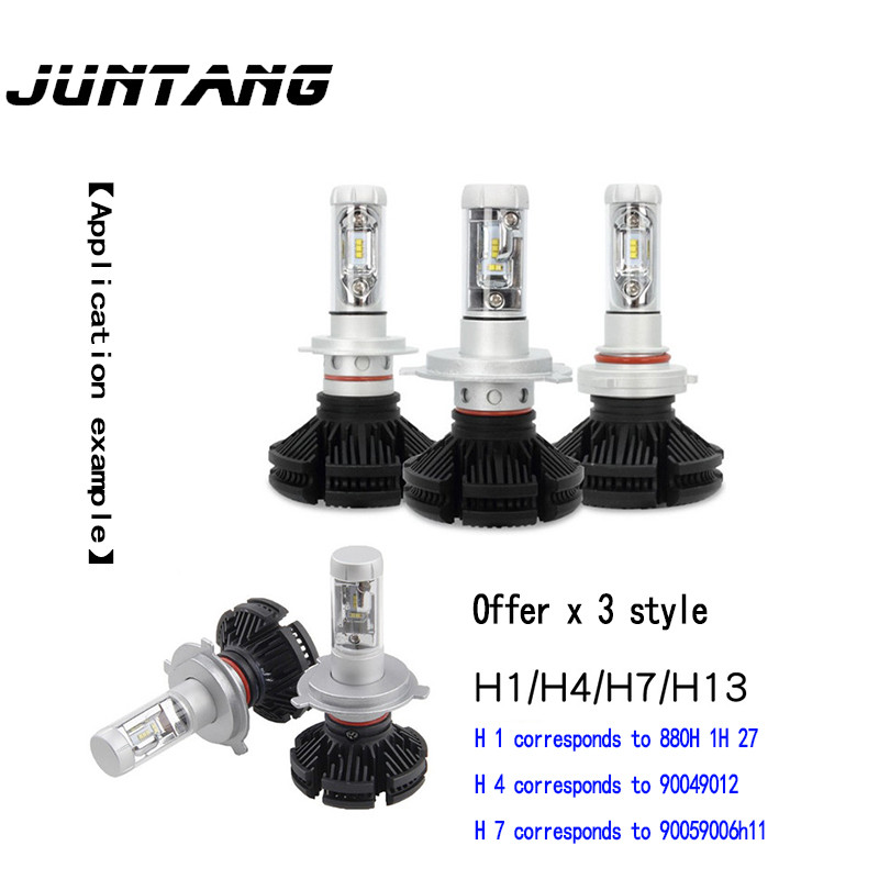 2 τμχ Χάντρες φωτιστικών αυτοκινήτων υψηλής ισχύος LED Λευκό φως X3 H1 / H4 / H7 / H13 Αυτοκόλλητο 2016 Χάντρες φωτιστικών 15 W Λαμπτήρες Special Light + Board