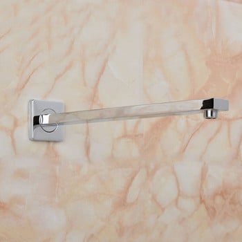 Матово черно 38 см дължина Conseal Инсталиране на душ, фиксирана свързваща тръба, монтирано на стена душ рамо за душ глава Аксесоар за душ