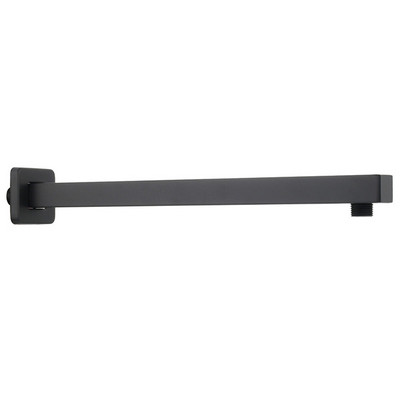 Matt fekete 38 cm-es hosszúságú konzol beszerelése zuhany fix összekötő cső falra szerelhető zuhanykar zuhanyfejhez Zuhanytartozék