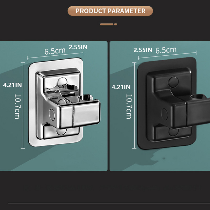 2023. aasta uus dušipea hoidik, reguleeritav seinale kinnitatav dušihoidja, isekleepuv dušipea käeshoitav kronstein Vannitoa tarvikud
