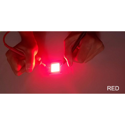 5db/tétel 4040 20w-50w erős 12v COB fénymátrix led izzó chip Fehér Kék Zöld Piros Borostyán gyári