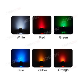 Σετ λαμπτήρων 5mm 12V Diffused Prewired Light Beads with 8mm Holder Emitting Diode Λευκό Κόκκινο Πράσινο Μπλε Κίτρινο Πορτοκαλί Σετ λαμπτήρων