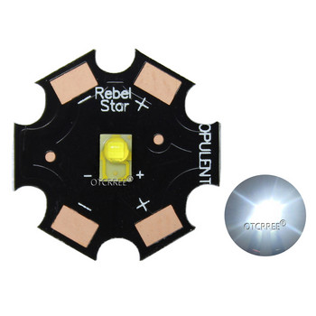 10PCS LUXEON Rebel ES 3W висока мощност LED светлинен емитер чип диод бял топло бяло жълто 3.2-3.4V 700mA 20mm PCB
