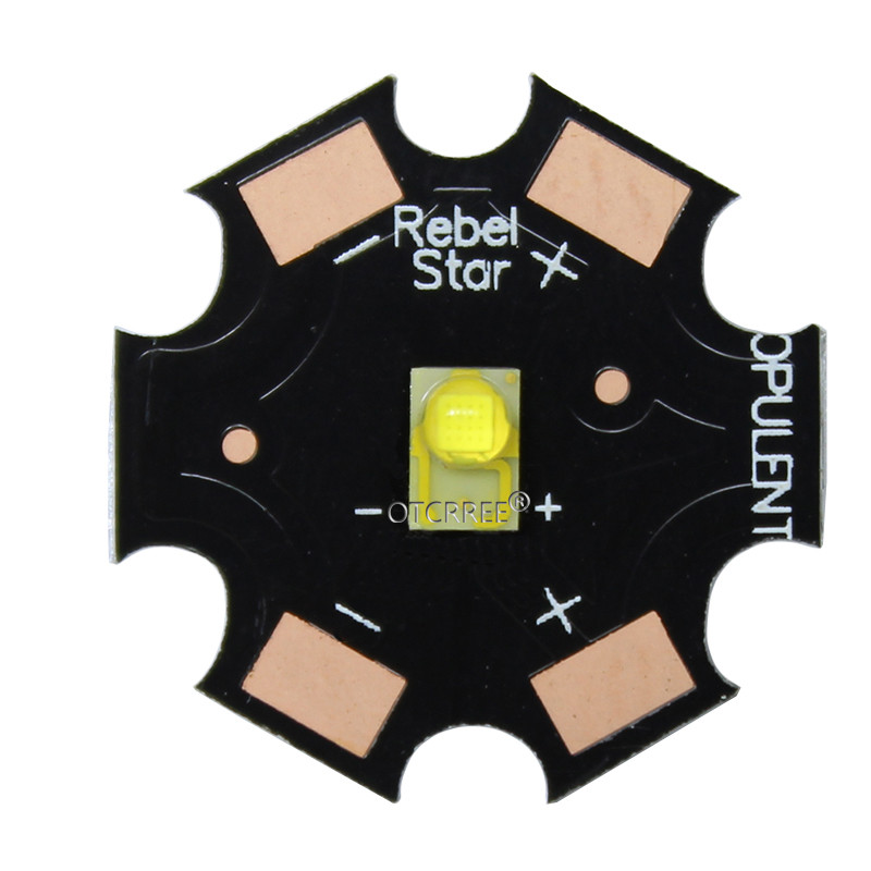 10 ΤΕΜ LUXEON Rebel ES 3W High Power LED Light Emitter Chip Diode White Warm White Yellow 3,2-3,4V 700mA 20mm PCB
