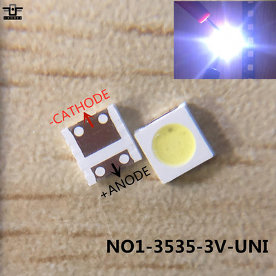 200db LG nagy teljesítményű LED LED háttérvilágítás 2W 3535 3V 6V hideg fehér 135LM TV alkalmazás