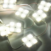 20LED/Lot MZ-5730-4D-DJ Lights Lámpa nagy fényerejű modul DC12V vízálló neon fehér négyzet LED szalagos modul szoba RGB-hez