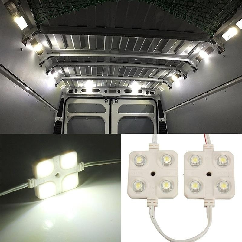 20LED/Παρτίδα MZ-5730-4D-DJ Lights Lamp Μονάδα υψηλής φωτεινότητας DC12V αδιάβροχη μονάδα λωρίδας λευκού τετραγώνου νέον Led για δωμάτιο Rgb