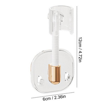 Държач за душ слушалка Мощно засмукване За многократна употреба Сваляща се монтирана на стена вендуза Въртяща се универсална стойка за душ без пробиване