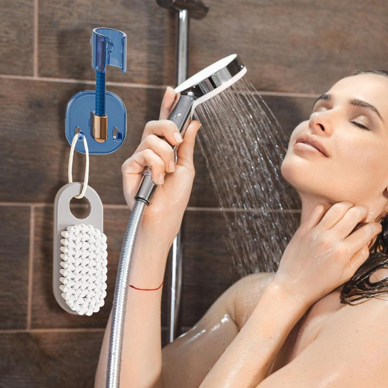 Υποδοχή κεφαλής ντους Ισχυρή επαναχρησιμοποιήσιμη αποσπώμενη βάση βεντούζας τοίχου Περιστρεφόμενη γενική βάση ντουζιέρα χωρίς διάτρηση