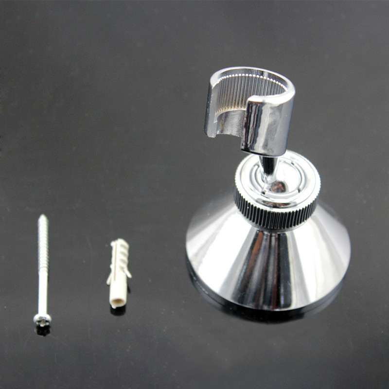 Αξεσουάρ ντουζιέρας κεφαλής ακουστικού ντους Φινίρισμα χρώμιο μπάνιου Επιτοίχια ρυθμιζόμενη βάση στήριξης κεφαλής ντους Αξεσουάρ ντους μπάνιου