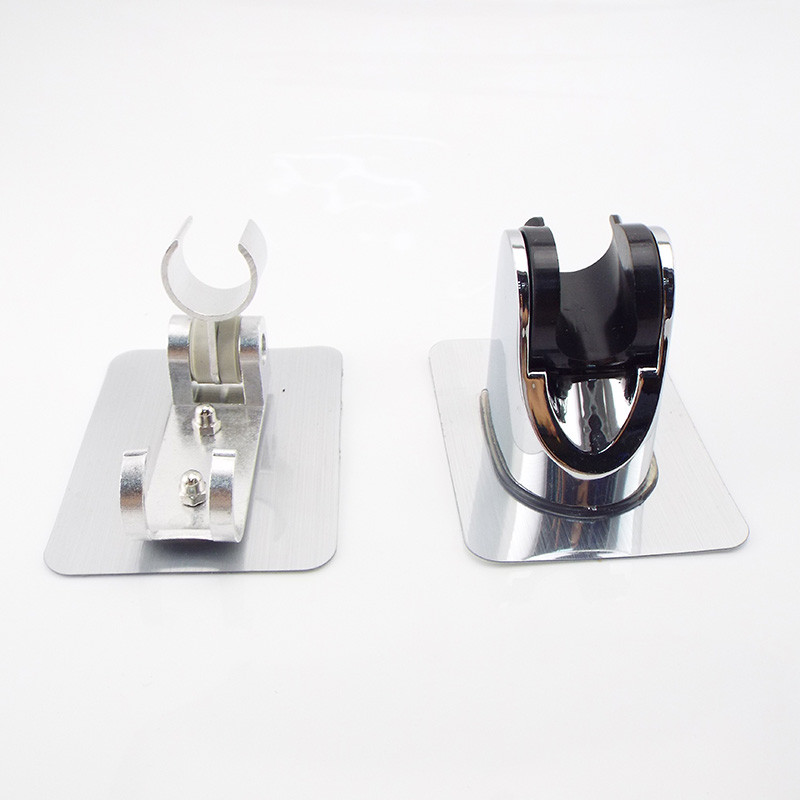 Ρυθμιζόμενη στιλβωμένη αυτοκόλλητη χειροκίνητη αναρρόφηση χωρίς τρυπάνι Στήριγμα ντουζιέρας Κεφαλή ντους Σχάρα ντους χωρίς διάτρηση