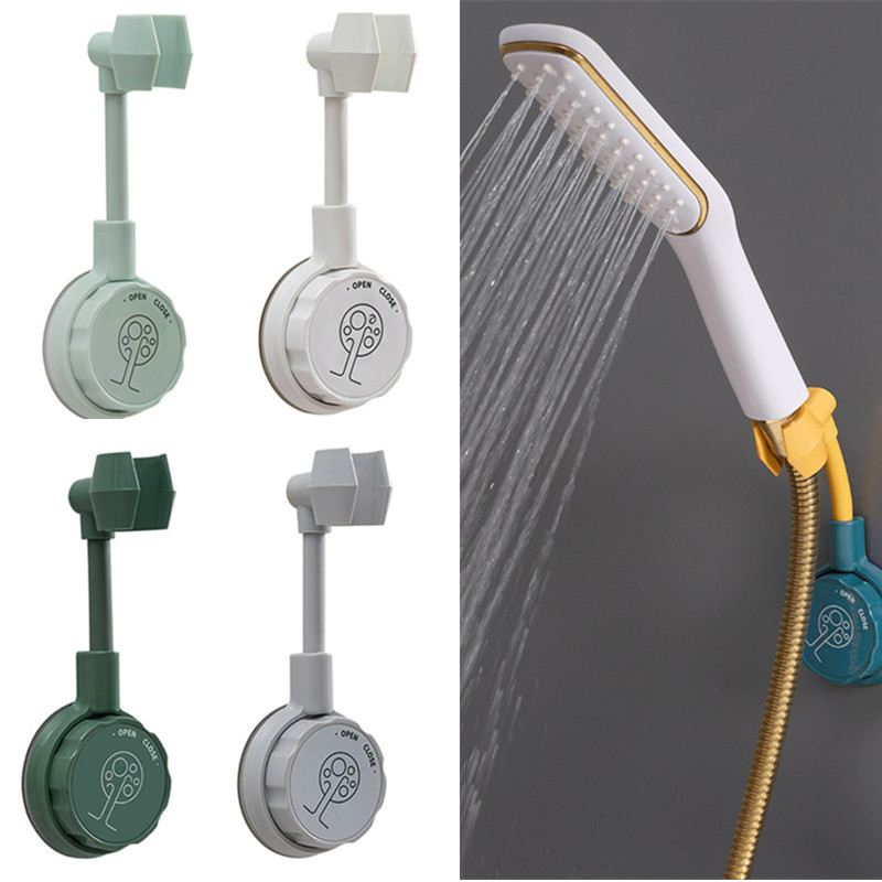 360° καθολική βάση κεφαλής ντους Ρυθμιζόμενη αυτοκόλλητη βάση ντουζιέρας χωρίς διάτρηση τοίχου Βάση SPA Μπάνιο ABS Νέο