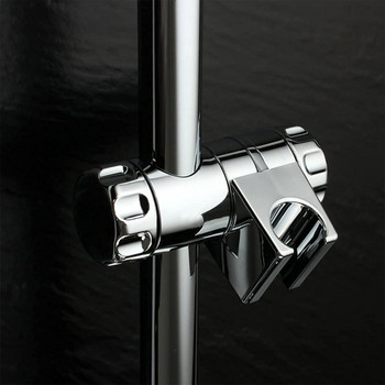 Релсов плъзгач Резервен държач за душ Аксесоар ABS Rack Tool Универсален регулируем 25 мм скоба Баня с покритие