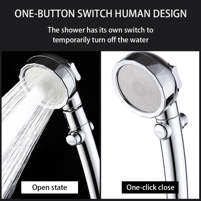 Καθολική κεφαλή ντους υψηλής πίεσης ABS ντους μπάνιου Ρυθμιζόμενη εξοικονόμηση νερού Κεφαλή ντους Luxury για το σπίτι Ψεκαστήρας μπάνιου ξενοδοχείου