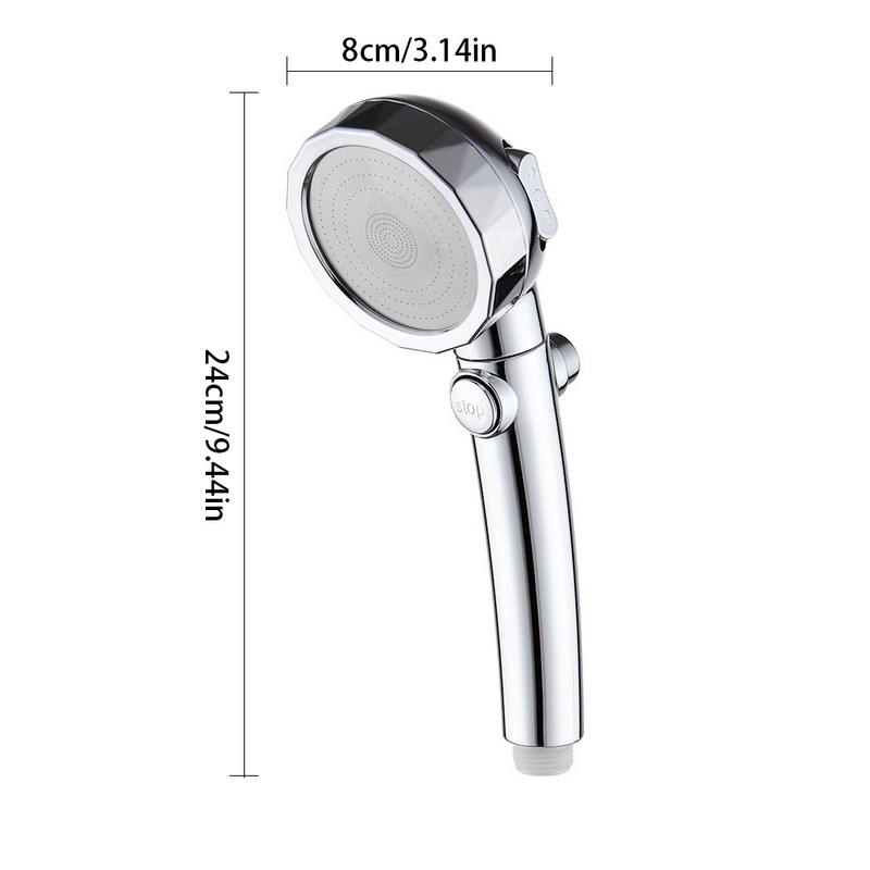 Καθολική κεφαλή ντους υψηλής πίεσης ABS ντους μπάνιου Ρυθμιζόμενη εξοικονόμηση νερού Κεφαλή ντους Luxury για το σπίτι Ψεκαστήρας μπάνιου ξενοδοχείου