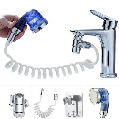 Σετ προέκτασης ντουζιέρας με αποσπώμενο νεροχύτη Ρυθμιζόμενο ντους χεριών γρήγορης σύνδεσης για ντους λουσίματος μαλλιών Μπάνιο σπιτιού