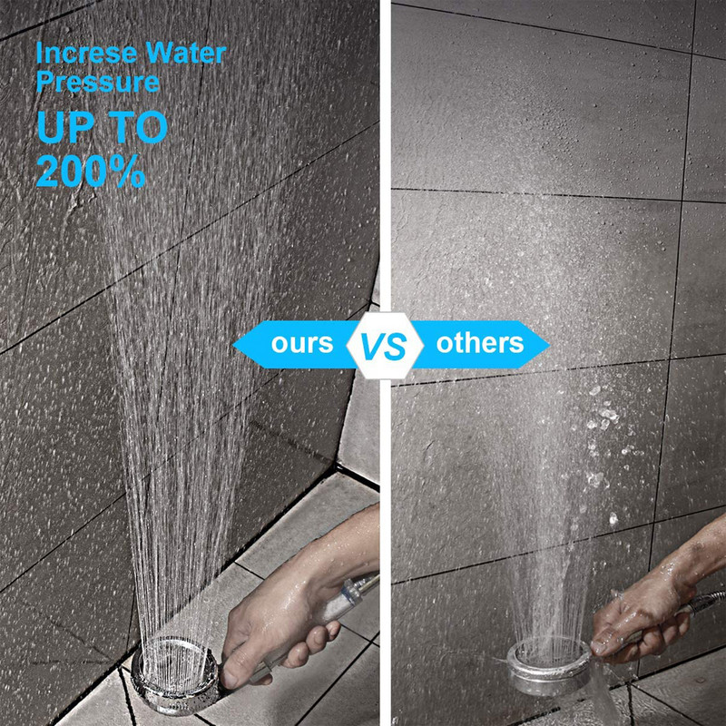 Μπάνιο PP Βαμβακερό φίλτρο καθαριστής Σκουριάς και σκόνης Αφαίρεση χλωρίου 3 Λειτουργιών Ακροφύσιο κεφαλής ντους υψηλής πίεσης Spa