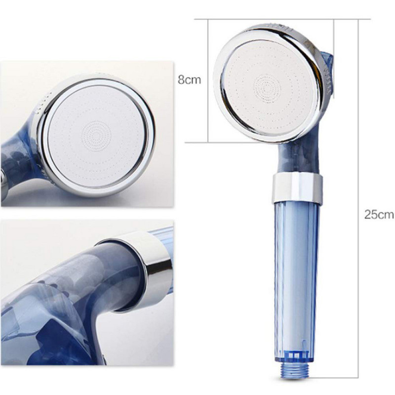 Μπάνιο PP Βαμβακερό φίλτρο καθαριστής Σκουριάς και σκόνης Αφαίρεση χλωρίου 3 Λειτουργιών Ακροφύσιο κεφαλής ντους υψηλής πίεσης Spa