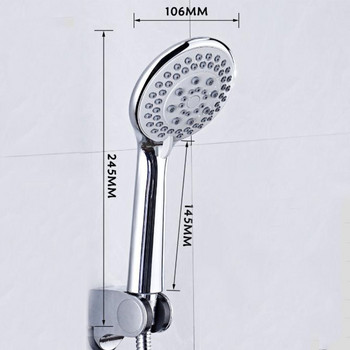 ABS Χειροκίνητη κεφαλή ντους Μπάνιο με πίεση πολλαπλών λειτουργιών Κεφαλή ντους με έξοδο νερού πέντε ταχυτήτων