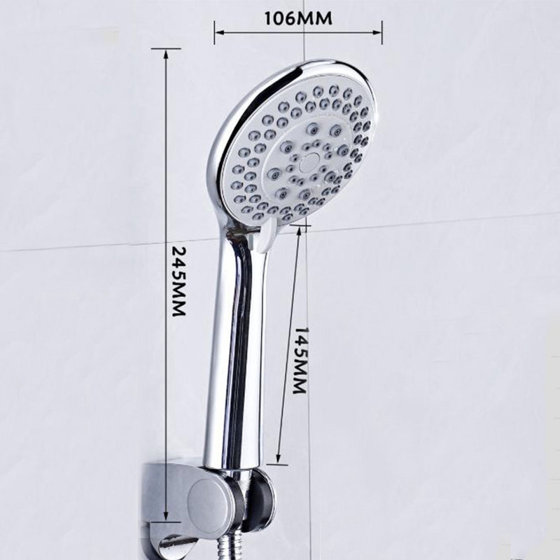 ABS Χειροκίνητη κεφαλή ντους Μπάνιο με πίεση πολλαπλών λειτουργιών Κεφαλή ντους με έξοδο νερού πέντε ταχυτήτων