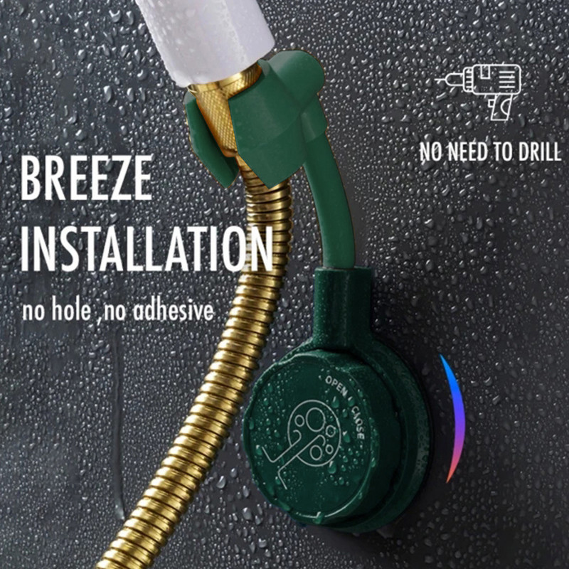 Ρυθμιζόμενη βάση ντουζιέρας, κεφαλή ντους, ράφι επιτοίχιας βάσης, βάση αναρρόφησης κενού