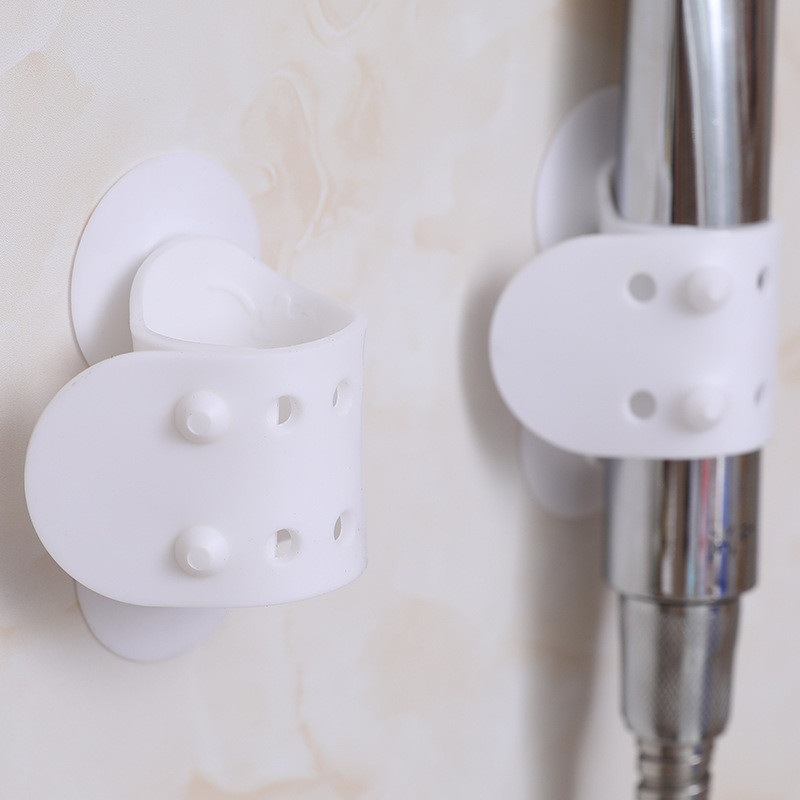 1 ΤΕΜ. Στήριγμα κεφαλής ντους σιλικόνης Βεντούζα Κινητό στήριγμα Αφαιρούμενο στήριγμα τσοκ καθίσματος ντους για αξεσουάρ τουαλέτας μπάνιου