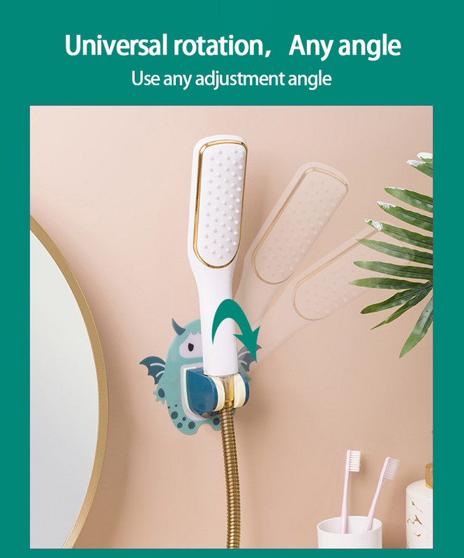 Μπάνιο Κλιπ ντους με γάντζο χωρίς ραφή Δυνατό απλικέ στήριγμα ντους Δωρεάν ακροφύσιο διάτρησης Ρυθμιζόμενο πλαίσιο