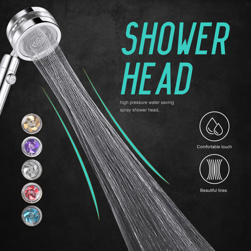 Tornado Filter Shower Head 360 Turbo Επεξεργασία νερού υψηλής πίεσης Save Fan Φορητό ντους με φίλτρο για αξεσουάρ μπάνιου