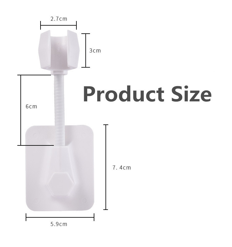 SHAI New Arrival Στήριγμα ντουζιέρας Επιτοίχια βάση ντουζιέρας Αξεσουάρ μπάνιου Ρυθμιζόμενο στήριγμα ντους 7 ταχυτήτων Εύκολο στη χρήση