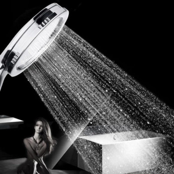 1 бр. Мултифункционална душ глава за спестяване на вода под високо налягане ABS Дъждовна душ глава Спрей дюза Домакински аксесоари за баня
