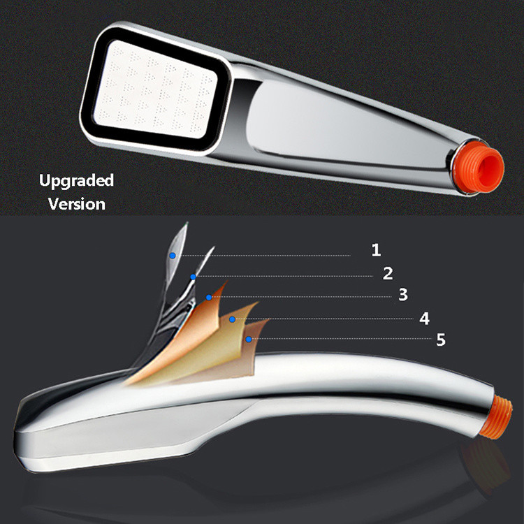 VEHHE 300 οπές Υψηλής πίεσης νερού εξοικονόμησης βροχόπτωσης Φίλτρο κεφαλής ντους ABS Σπρέι χρωμίου Ισχυρό μπεκ Αξεσουάρ μπάνιου