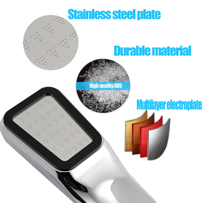 VEHHE 300 οπές Υψηλής πίεσης νερού εξοικονόμησης βροχόπτωσης Φίλτρο κεφαλής ντους ABS Σπρέι χρωμίου Ισχυρό μπεκ Αξεσουάρ μπάνιου