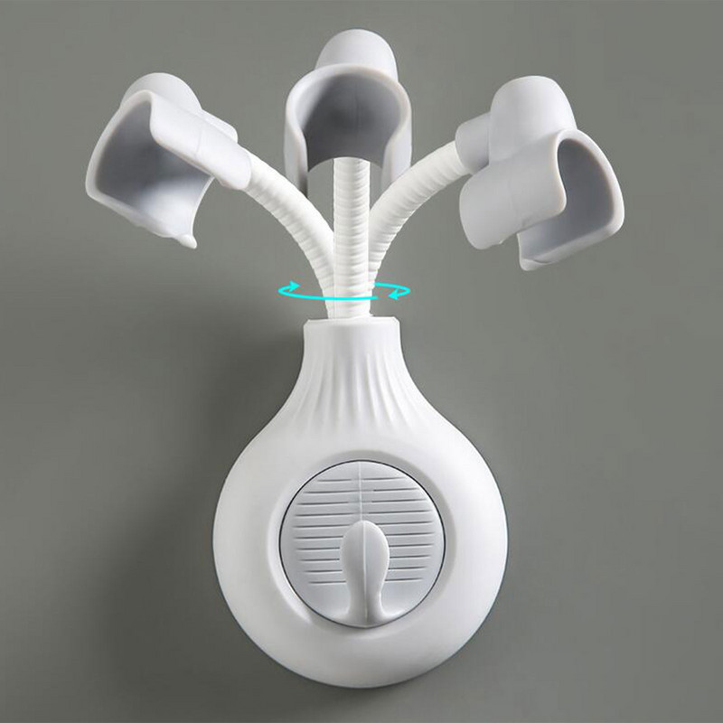 Βάση κεφαλής ντους 360° Ρυθμιζόμενο αυτοκόλλητο στήριγμα ντους Βάση τοίχου Βάση SPA Μπάνιο γενικής χρήσης