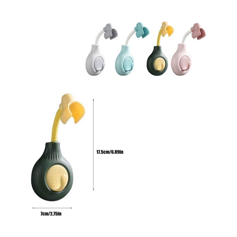 Βάση κεφαλής ντους 360° Ρυθμιζόμενο αυτοκόλλητο στήριγμα ντους Βάση τοίχου Βάση SPA Μπάνιο γενικής χρήσης