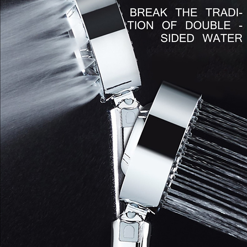 Κεφαλή ντους διπλής όψης Εξοικονόμηση νερού Στρογγυλό ακροφύσιο ABS SPA Ντους ντους υψηλής πίεσης ντους βροχής και ομίχλης Αξεσουάρ σπιτιού