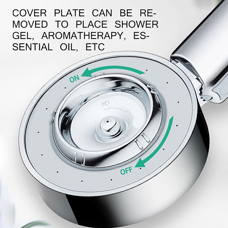 Κεφαλή ντους διπλής όψης Εξοικονόμηση νερού Στρογγυλό ακροφύσιο ABS SPA Ντους ντους υψηλής πίεσης ντους βροχής και ομίχλης Αξεσουάρ σπιτιού