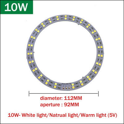 1/5db DC5V szabályozható LED chip 5/6/10/12W felületi fényforrás SMD 5730 dupla színű LED fénygyöngyök DIY háromszínű állítható