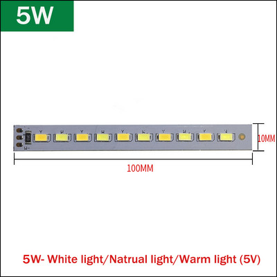 1/5db DC5V szabályozható LED chip 5/6/10/12W felületi fényforrás SMD 5730 dupla színű LED fénygyöngyök DIY háromszínű állítható