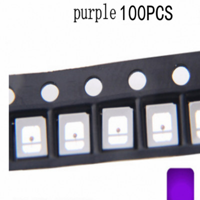 5 szín x20db =100db 2835 SMD LED Elektron komponens Kék Sárga Fehér Zöld Piros Narancs Lila Magas fénykibocsátó dióda barkácsolás
