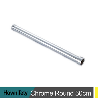 Apvalus kvadratinis prailginamasis vamzdis dušo maišytuvas Priedai Extra Extend Tube juodas chromas nikelis 30 cm/ 40 cm