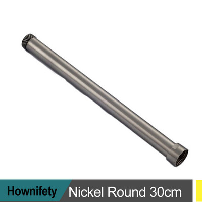 Apvalus kvadratinis prailginamasis vamzdis dušo maišytuvas Priedai Extra Extend Tube juodas chromas nikelis 30 cm/ 40 cm