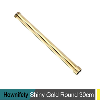 Apvalus kvadratinis prailginamasis vamzdis dušo maišytuvas Priedai Extra Extend Tube juodas chromas nikelis 30 cm/ 40 cm