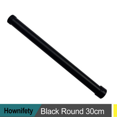 Apvalus kvadratinis prailginamasis vamzdis dušo maišytuvas Priedai Extra Extend Tube juodas chromas nikelis 30 cm/ 40 cm