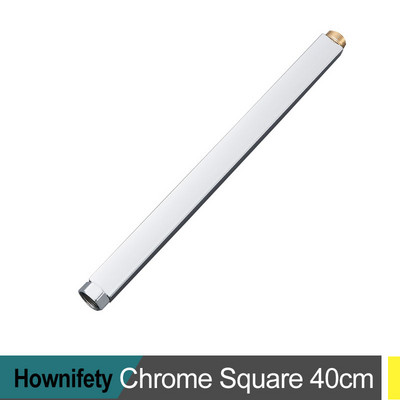 Apvalus kvadratinis prailginamasis vamzdis dušo maišytuvas Priedai Extra Extend Tube juodas chromas nikelis 30 cm/ 40 cm